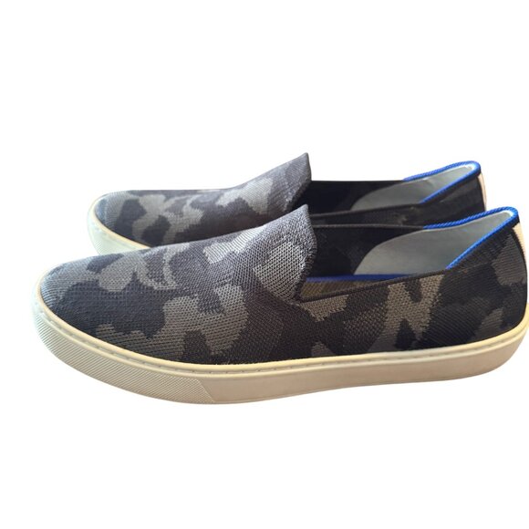Rothy's Women's Camo Slip-On Sneakers Size 10 Gray & Black Recycled Materials - Picture 5 of 13